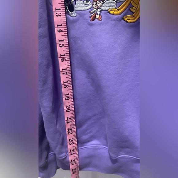 Disney 100 Years of Wonder Sweatshirt Hoodie Size SMALL Purple Embroidered - Picture 7 of 11